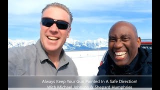 Fight Director Michael Johnson reminds us of Firearms Safety Rule #1