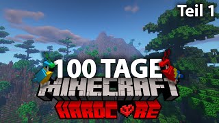 Ich überlebe 100 Tage Minecraft Hardcore auf einer einsamen Insel (Deutsch, Teil 1)