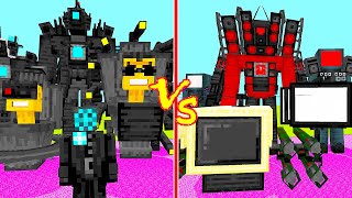 Guess The Minecraft Mob Mod – Skibidi Toilet And Cameraman VS Speakerman And TV Man