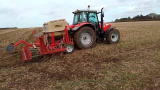 masseys, drilling, ploughing, harrowing,in Suffolk. sorry about the wind.