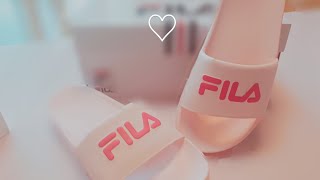 FILA핑크색 슬리퍼💗#핑크덕후 #편안함 #슬리퍼 #FILA