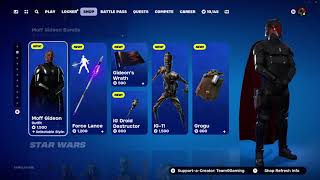 Fortnite Item Shop 8/12/2024 again NEW MOFF GIDEON AND IG-11 SKINS