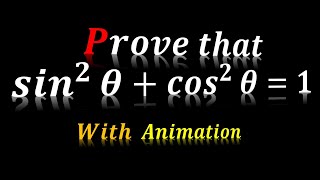 Can YOU Prove sin^2(x) + cos^2(x) = 1? | EASIEST PROOF : sin^2(x) + cos^2(x) = 1 (Simple Animation)