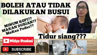 HAL YANG BOLEH ATAU TIDAK DILAKUKAN IBU SAAT MENYUSUI