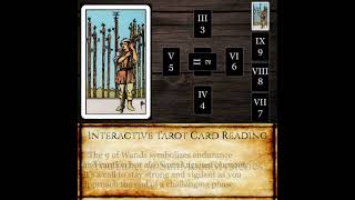 Celtic Cross Wealth - 9 of Wands - Position 10, Upright