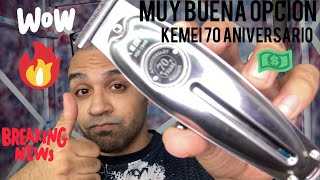 Trimmer kemei 70 aniversario, review honesto, patillera kemei