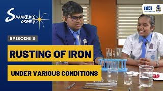 The rusting of iron under various conditions | EPISODE 3 | SPARKLING OKIANS