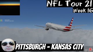 Pittsburgh to Kansas City, PMDG 777 [NFL Tour 21, Week 16] [P3D] [VATSIM]