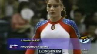 Elena Produnova  (RUS) VT Worlds 1999 Team Final