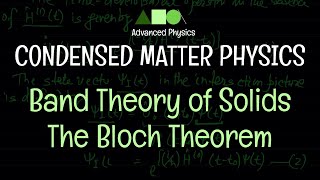 Condensed Matter Physics - Band Theory of Solids : The Bloch Theorem