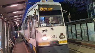 Tramvaie V3A-93M FAUR #299 si #231 pe linia 19