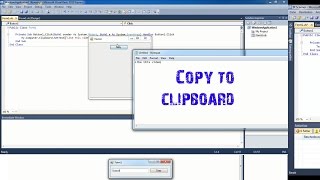 How To Copy Text To Clipboard | vb 2010 program