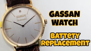 GASSAN WATCH Battery Replacement Tutorial