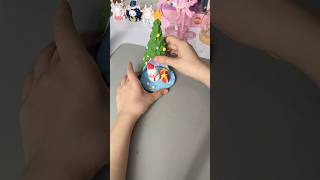 Làm CÂY THÔNG NOEL kiểu mới tiết kiệm đất sét 😱| Bò Cutie #diy #handmade #shorts