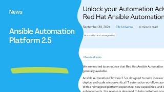 Red Hat Ansible Automation Platform 2.5 - Key Features & Updates