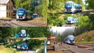 Řada 844 RegioShark na trati 142 (Krušnohorský Semmering)