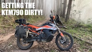 KTM 790 Adventure R First Real Offroad, AMAZING!