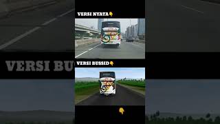 Real Life Versi Nyata VS Varsi Bussid Bus Simulator Indonesia #shorts