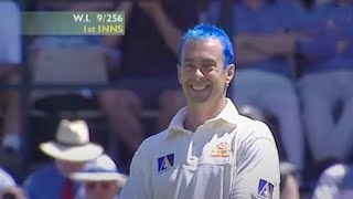 Colin Miller blue hair incident funny blooper cricket