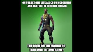 Ordering the Fortnite Burger at McDonald's