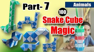 Snake cube video tutorial part 7 ! How to Make Animals shape in Snake Cube