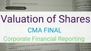 Valuation of Shares CA / CMA Final CFR sum solved