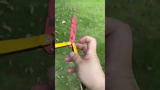 Amazing game balisong in real life #butterflyknife #apexlegends #spyknife #valorant