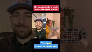 Filter for entire homes only!!! #airbnb #travel