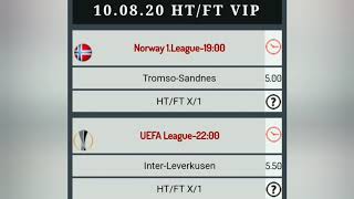 Forza Betting Tips HT FT VIP 10.08.2020