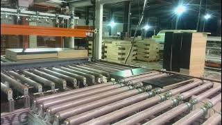 Furniture factory - Automatic gantry connection for edgebanders and drilling machines - woodworking