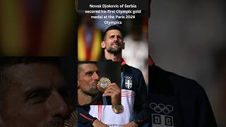 Novak Djokovic of Serbia secured first Olympic gold medal at the Paris 2024 Olympics#currentaffairs