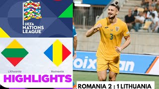 Lituania vs România (1-2) Rezumat | Liga Națiunilor | românia lituania