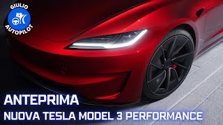 Anteprima - Nuova Tesla Model 3 Performance - ULTRA RED