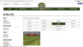 Save Soccer Drills to Drill Lists (updated 2018)