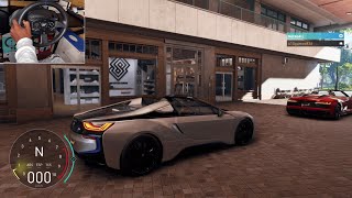 BMW i8 Roadster & Audi R8 V10 Spyder & Dodge SRT Hellcat - Thrustmaster T300 GAMEPLAY || Motorfest