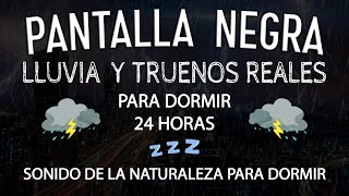 Pantalla Negra y Lluvia Relajante Para Dormir - Sonido Perfecta Para Aliviar la Ansiedad y el Estrés