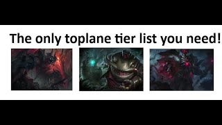 General 14.10 Toplane Tier list