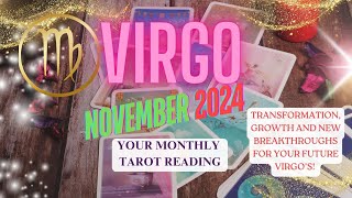 Transformation and new breakthroughs Virgo ♍️😀 Your November 2024 monthly tarot reading ✨️