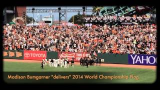 San Francisco Giants 2015 Home Opener WS Flag Raising & First Pitch