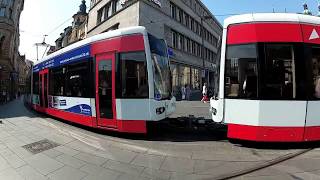 Trams in Halle (Saale), Germany