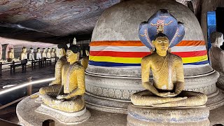 Dambulla Cave Temple in Sri Lanka! Walking up.