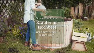 Kräuter und Gemüse im Hochbeet pflanzen