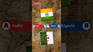 India VS Algeria. Countries Comparison. #shorts