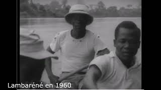 GABON : LA ville de LAMBARENE dans les années 1960