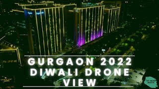 Gurgaon Diwali Drone View 2023 | India Diwali Night Decoration