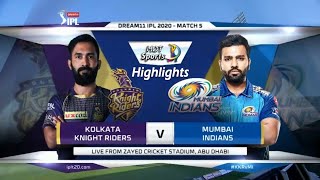 Match 05 - Kolkata Knight Riders vs Mumbai Indians ( KKR vs MI ) | Full Match Highlights | IPL 2020