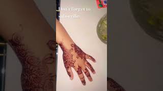 Mehndi design for your hand #shorts #ytshortsvideo #mehndi #srdesigner