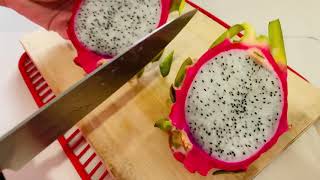 Tasty and healthy dragon fruit || How to Eat Dragon Fruit ||How to cut dragon fruit easily||Shorts||