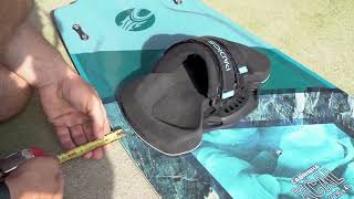 come montare regolare pads e straps su una tavola da kitesurf