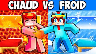 CHAUD vs FROID en combat de BUILD sur Minecraft !